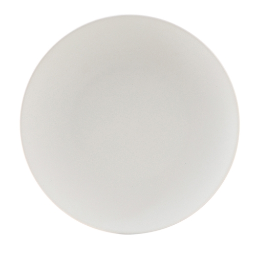 Tuxton China Inc VWA-115 Zion 11-3/4" Matte White Porcelain Round Coupe Plate - 1 Doz