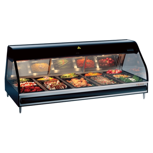Alto-Shaam ED3-72 72" Countertop 5 Pan Heated Display Case w/ LED Lights