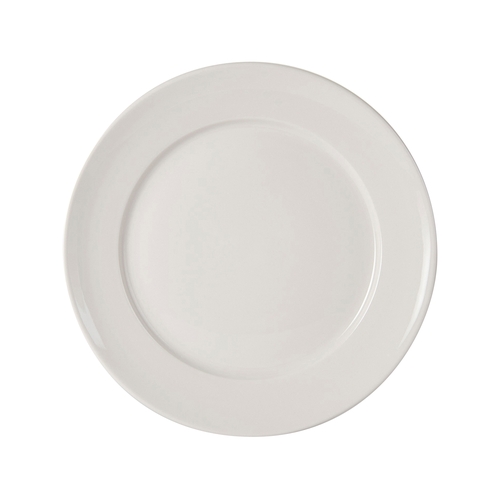 Tuxton China Inc WEA-123 Columbia 12-3/8" Eggshell Ceramic Round Plate - 1 Doz
