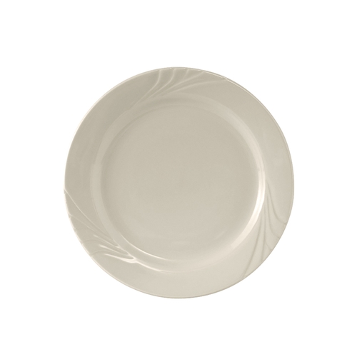 Tuxton China Inc YEA-062 Monterey 6-1/4" Amr White/Eggshell Ceramic Round Plate -3 Dz