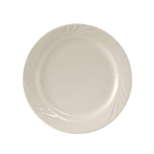 Tuxton China Inc YEA-072 Monterey 7-1/4" Amr White/Eggshell Ceramic Round Plate -3 Dz