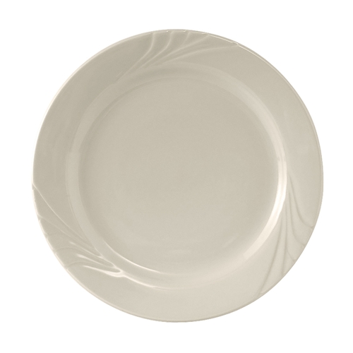 Tuxton China Inc YEA-090 Monterey 9" Amr White/Eggshell Ceramic Round Plate - 2 Doz
