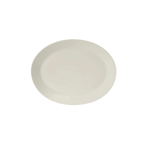 Tuxton China Inc AMU-026 Modena 8-1/8" x 6-1/2" Pearl White Ceramic Platter - 3 Doz