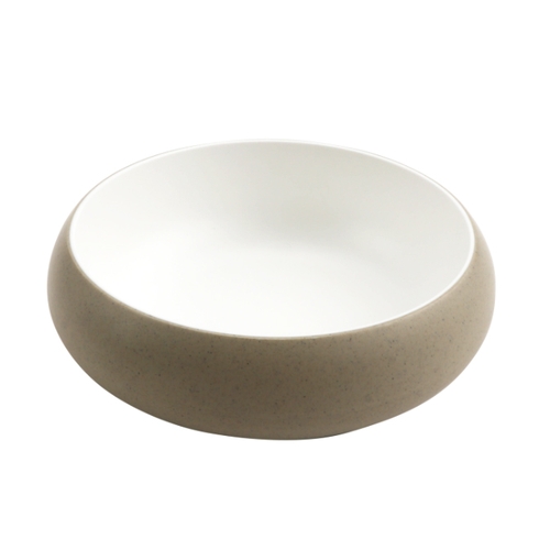 GET 31080-TOH/SND Cheforward 40 oz. Sandstone Exterior Hatch Bowl - 8 Each