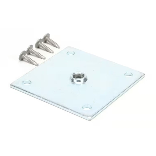 True 830416 OEM Prep Cooler Replacement 3.5"x 3.5" Caster Mounting Plate