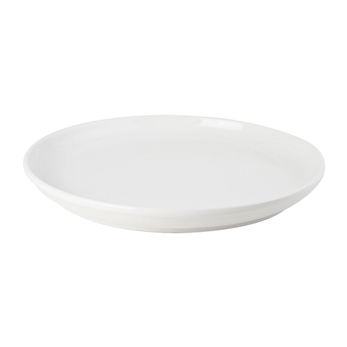 Tuxton China Inc AMU-653 AlumaTux 13-1/8" Pearl White Round Pizza/Serving Plate -6 EA