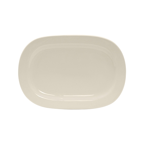 Tuxton China Inc BEH-116M DuraTux 11-3/4" x 8-1/4" Amr White/Eggshell Daytona Platter