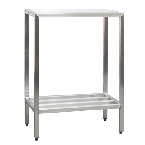 New Age 1021 Heavy Duty 36" x 20" 2-Tier Welded Aluminum Shelving Unit