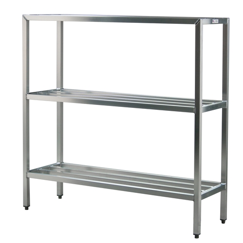 New Age 1041 Heavy Duty 36" x 20" 3-Tier Welded Aluminum Shelving Unit