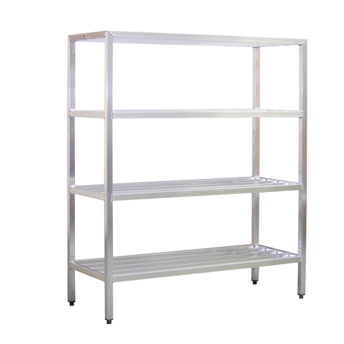 New Age 1071 Heavy Duty 42" x 24" 4-Tier Welded Aluminum Shelving Unit