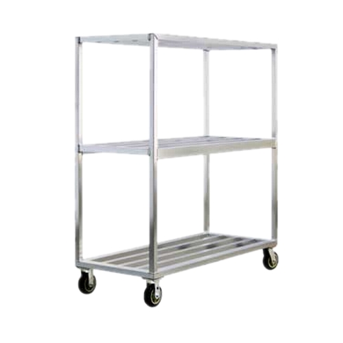 New Age 1152 63" x 27" Mobile Welded Aluminum 3-Tier Boxed Beef Truck