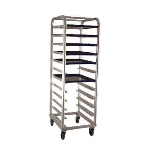 New Age 1161 26.5" x 15.75" Mobile 6 Platter Welded Aluminum Platter Rack