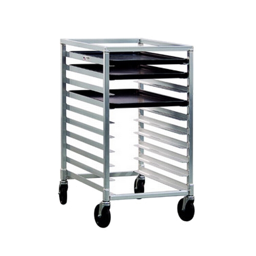 New Age 1312 26" x 20.5" Welded Aluminum Mobile Half-Size Bun 10 Pan Rack
