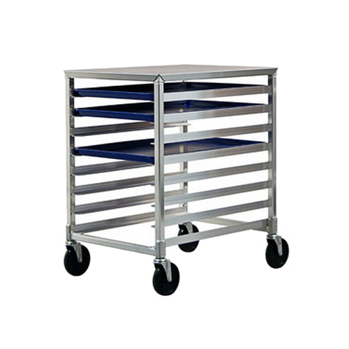 New Age 1313 26"x20.5" Welded Aluminum Mobile Undercounter 8 Bun Pan Rack
