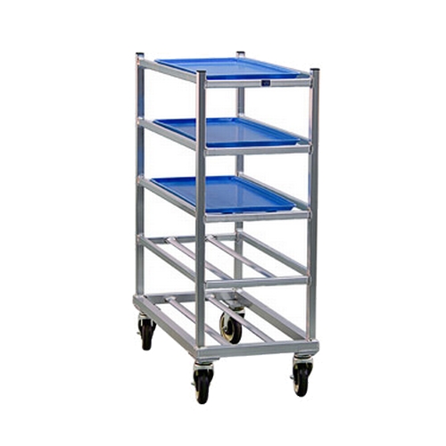 New Age 1354 32.5" x 16" Welded Aluminum Full-Height Mobile Platter Rack