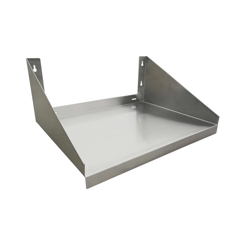 Peach Foodservice PWMS-2430 30" x 24" 18 Gauge Stainless Steel Microwave Wall Shelf