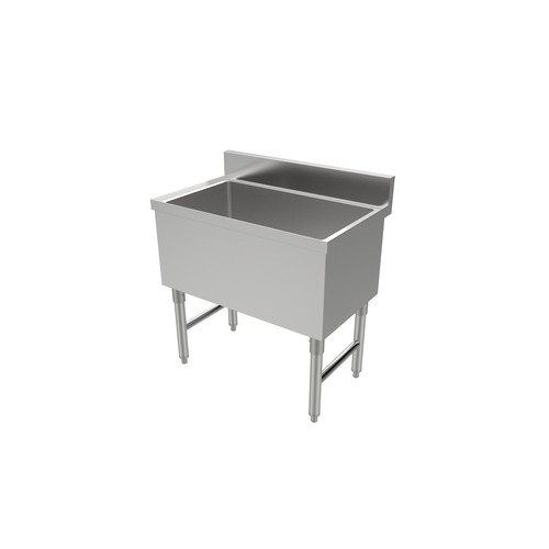 Peach Foodservice PFSIB-1836 36"x 18" x 30" 20 Gauge Stainless Steel Freestanding Ice Bin