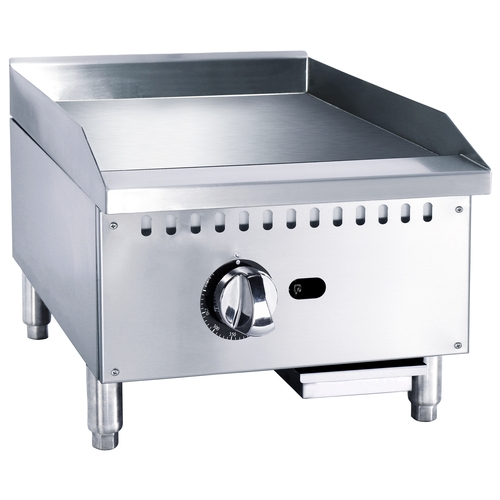 Adcraft BDECTG-16/NG Black Diamond 16" Countertop Manual Gas Griddle