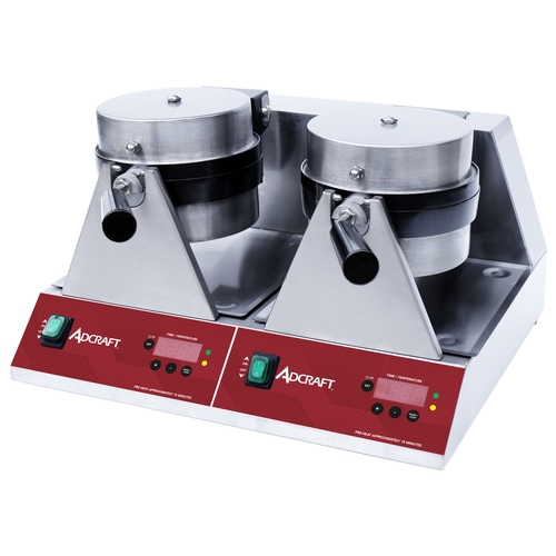 Adcraft BWM7R2S Belgian Double 7" Waffle Maker w/ Individual Controls