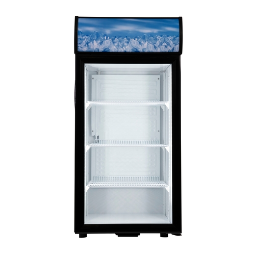 Adcraft CDRF-1D/4 Black Diamond 4 cu.ft. 20" Countertop Display Refrigerator