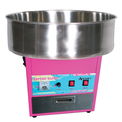 Adcraft COT-21 21" Dia. Belt-Driven Stainless Steel Cotton Candy Machine