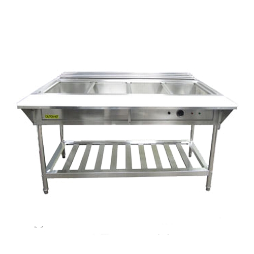 Adcraft EST-240 57.25" 4-Compartment Thermostatic Steam Table - 240v