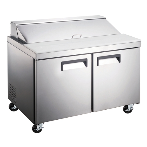 Adcraft GRSLM-2D Grista 47" Refrigerated 18 Pan Mega Top Sandwich Prep Table
