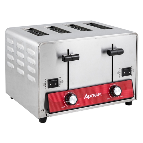 Adcraft PUT1800MD Medium-Duty 4-Slice Commercial Pop-Up Toaster - 120v