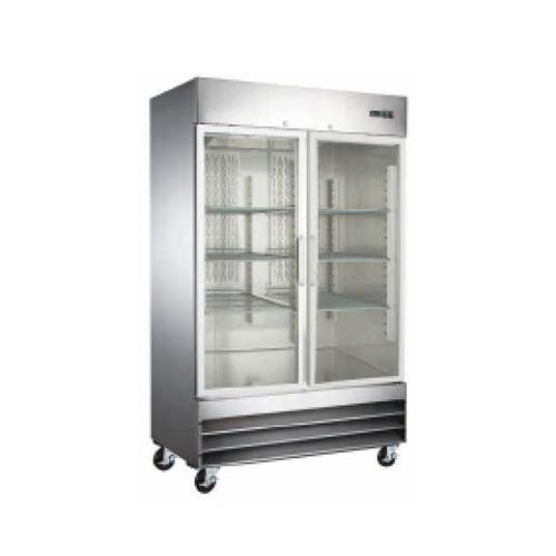 Adcraft USRF-2D-G U-Star 46.5 cu.ft. Reach-In Two Glass Door Refrigerator