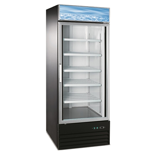 Adcraft USRFS-1D/B U-Star 24 cu.ft. Single Glass Door Refrigerated Merchandiser