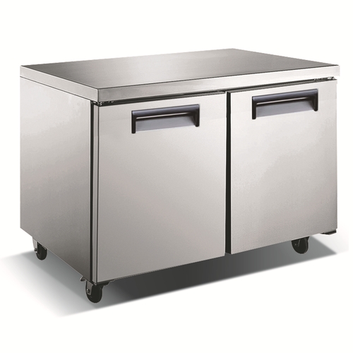 Adcraft USUCFZ-48 U-Star 48" Reach-In Undercounter Two-Section Freezer - 115v