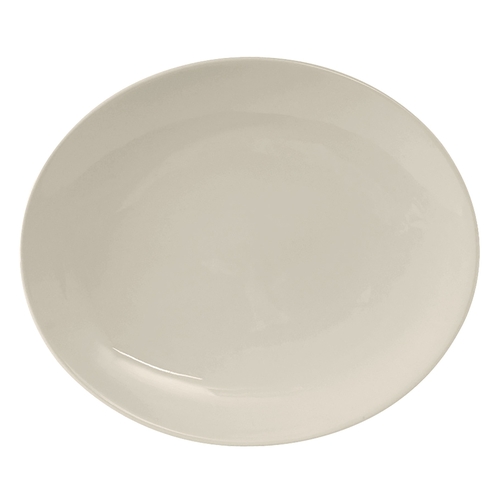 Tuxton China Inc VEH-104 Venice 10-1/2" Amer White/Eggshell Coupe Platter - 2 Doz