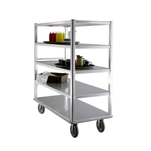 New Age 1451 75" x 29" Welded Aluminum 5 Shelf Queen Mary Banquet Cart