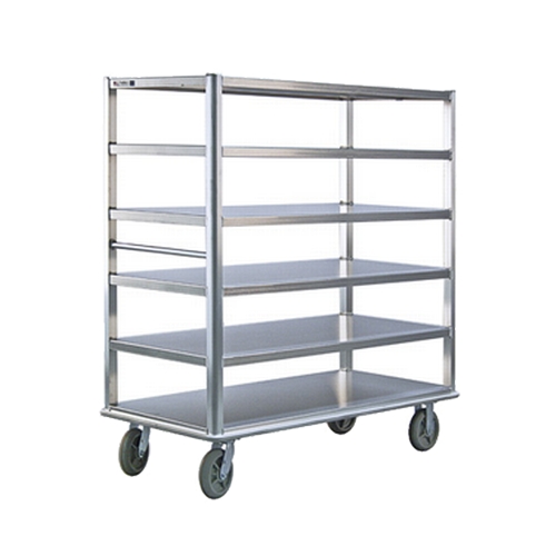 New Age 1455 62" x 29" Welded Aluminum 6 Shelf Queen Mary Banquet Cart