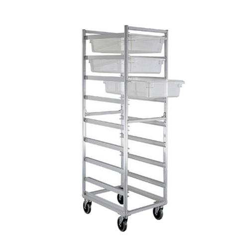 New Age 1481 21" x 26" Welded Aluminum Mobile Full Height Poly Box Rack