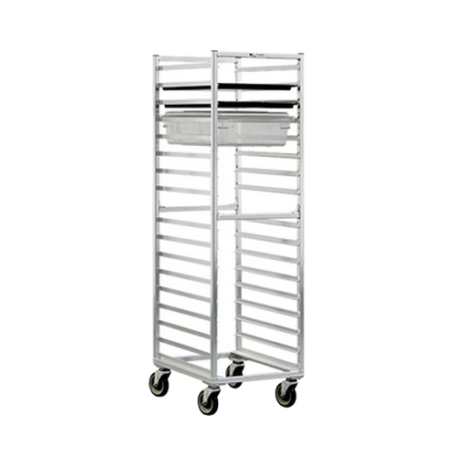 New Age 1484 20.4"x26" Welded Aluminum Mobile 17 Poly Box/Sheet Pan Rack