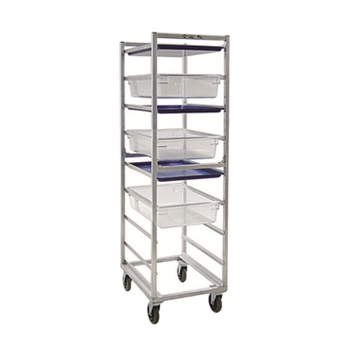 New Age 1486 20.4" x 26" Welded Aluminum Mobile Poly Box/Sheet Pan Rack