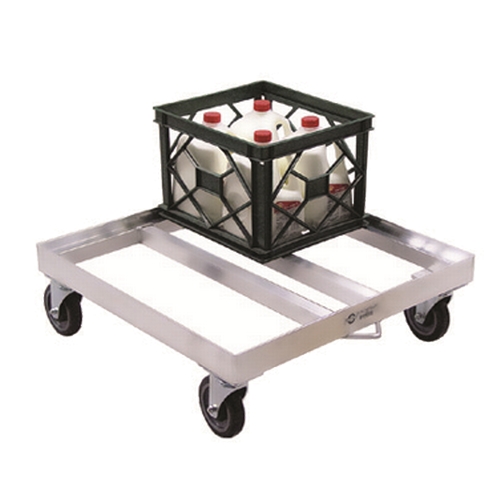New Age 1622 26.75" x 26.75" Aluminum Frame (16) Milk Crate Dolly