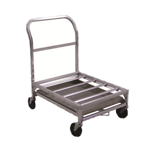 New Age 1630 36" x 24" Aluminum Frame Food Box Dolly w/ 12" Deck Height