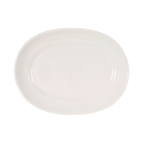 Tuxton China Inc WEH-140 Columbia 14" x 10-3/8" Eggshell Oval Platter - 1 Doz