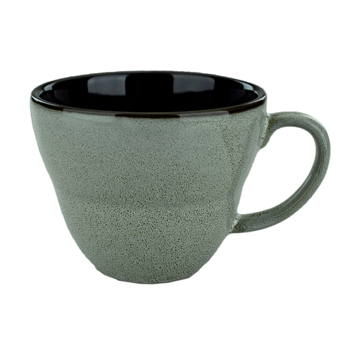 International Tableware, Inc LU-1-AS Luna 9 oz. Ash Hand Painted Stoneware Cup - 2 Doz