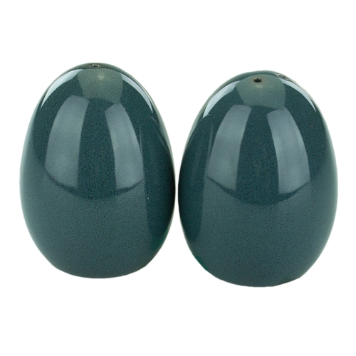 International Tableware, Inc LU-101-MI Luna Midnight Hand Painted Stoneware Salt & Pepper Set -2 Dz