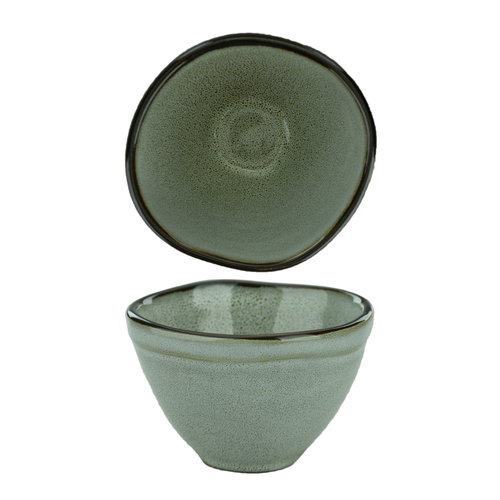 International Tableware, Inc LU-11-AS Luna Ash Hand Painted Stoneware Sauce Dish - 3 Doz