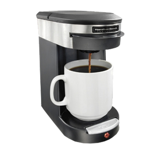 Hamilton Beach HDC200S-CA Front Loading 1 Cup Pod Coffee Brewer w/ Automatic Shut Off