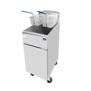 Atosa ATFS-50ES CookRite 50 lb Heavy Duty Energy Star Gas Fryer w/ 4 Burners