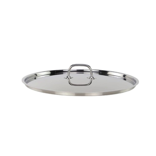 Tuxton China Inc RSZW-142 TUXSTEEL 14-1/4" Stainless Steel Lid with Solid Handle