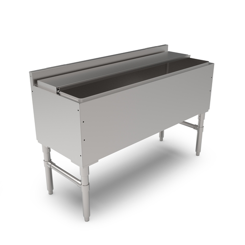 John Boos UBIB-1848-CP10-X Slim-Line 48" x 18" Stainless Steel Underbar Cocktail Unit
