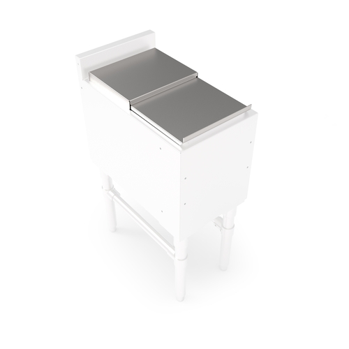 John Boos UBIBL-1812 Slim-Line 12"x 18" Stainless Steel Ice Bin/Cocktail Unit Lid