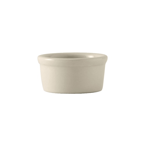 Tuxton China Inc BEX-025 DuraTux 2-1/2 oz. Amer White/Eggshell Round Ramekin - 4 Doz