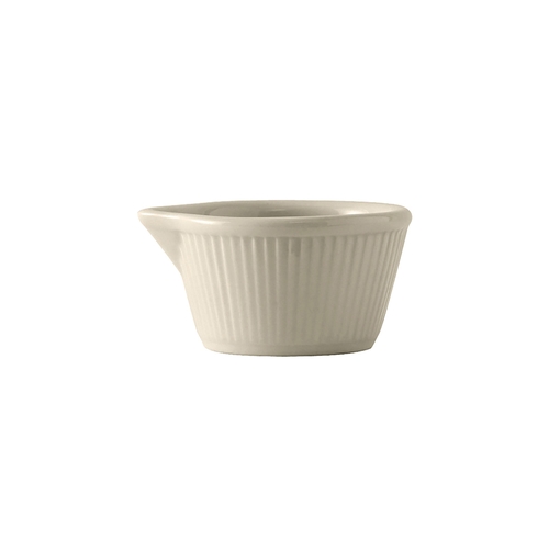 Tuxton China Inc BEX-0408 DuraTux 4 oz. Amer White/Eggshell Ceramic Ramekin - 4 Doz